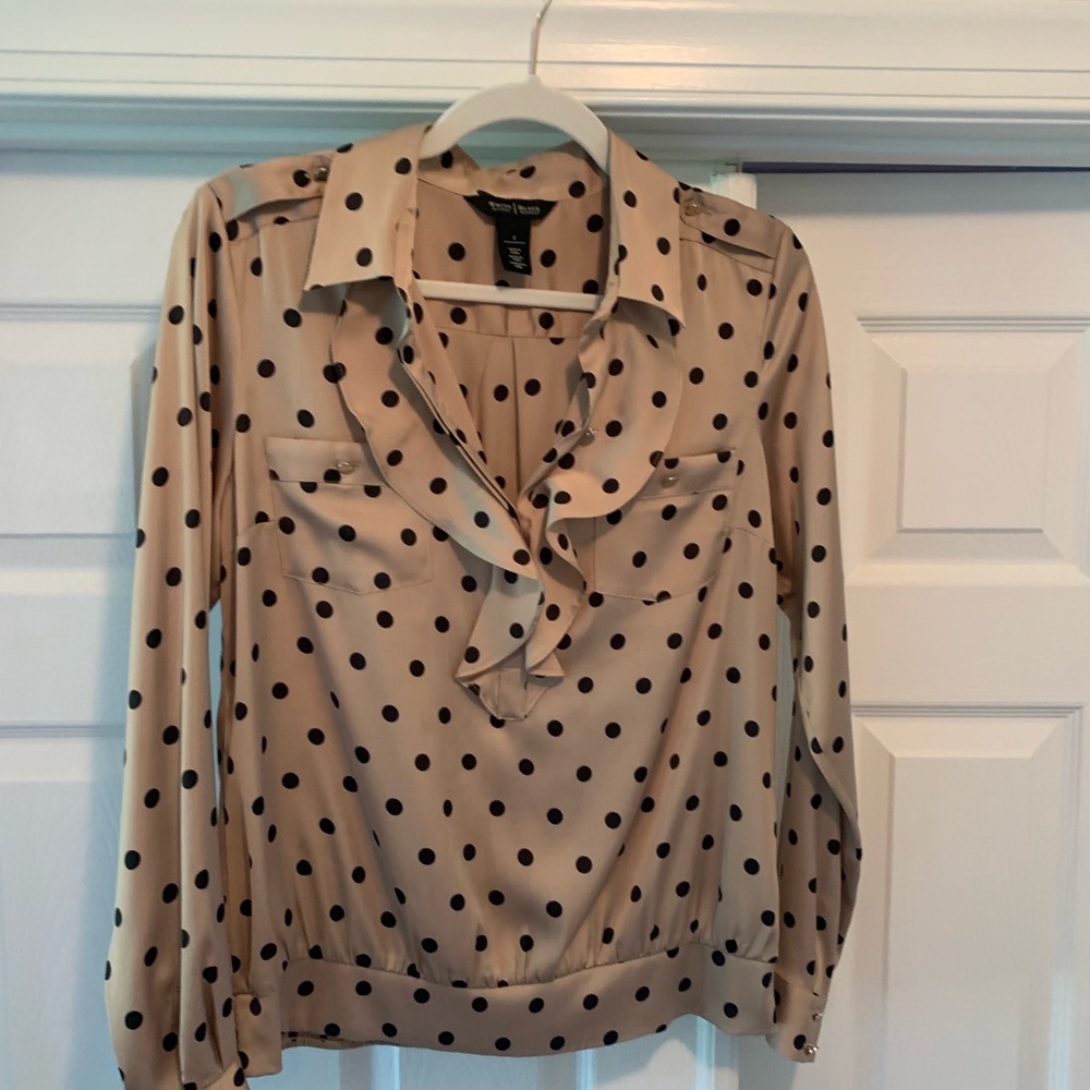 White House black market silk top
